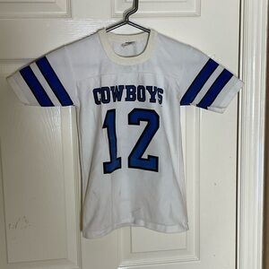 Vintage 80s Rawlings Roger Staubach DALLAS COWBOYS #12 NFL Team Youth 10-12‌‌‌‌‍